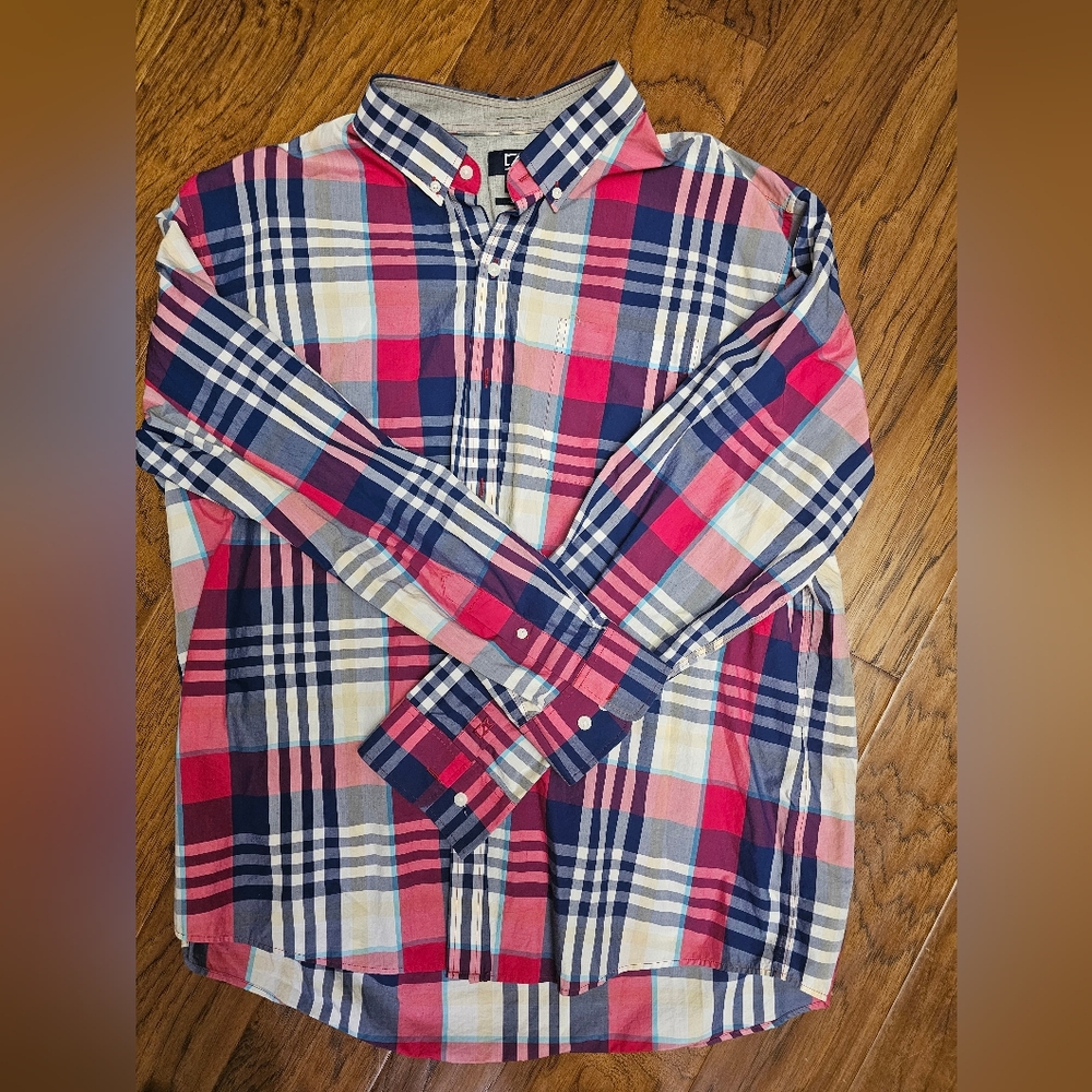 Cutter And Buck plaid button down Sz xxl